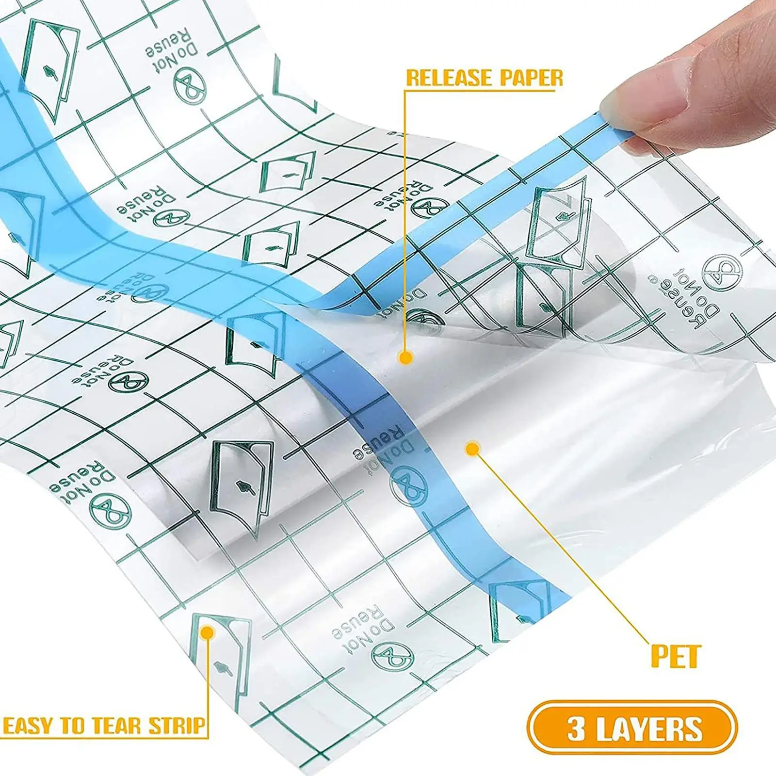 Clear Waterproof Skin Bandage Roll 10m PU Film Transparent Dressing Tape for Tattoo Aftercare Shower Protection Stretchable