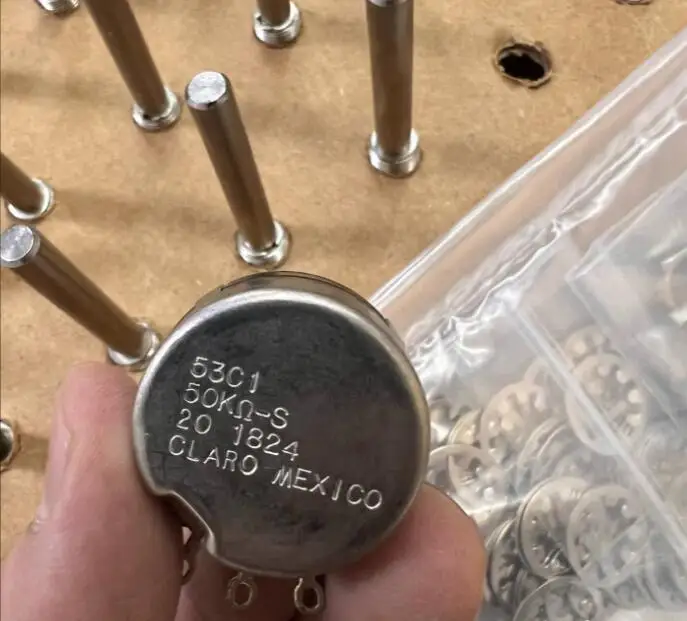 original Mexican CLARO 53C1 50K ohm potentiometer resistor