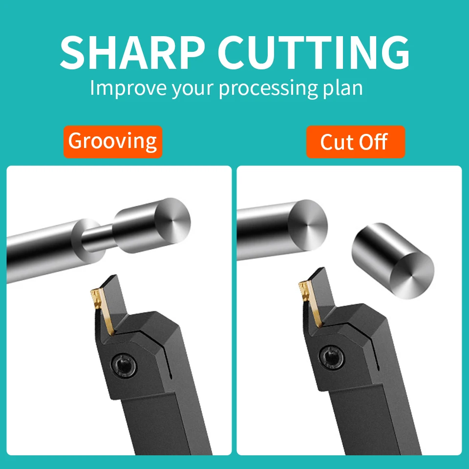 LUFEICNC MGMN150 JH MGMN200 G MGMN300 MGMN400 M MGMN500 شفرات الحز من الكربيد باستخدام الحاسب الآلي لإدراج الشق من سبائك الصلب #6