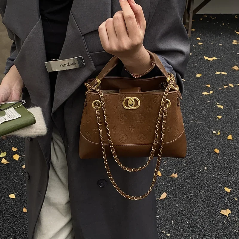 

2025 Color-Block Vintage Tote, Multi-Way Convertible Top Handle & Shoulder Bag for Women, Textured Vegan Leather Day