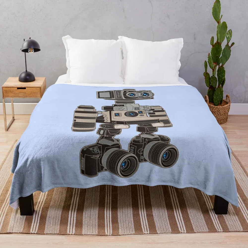 

Camera Bot 6000 Throw Blanket manga warm for winter Warm Blankets