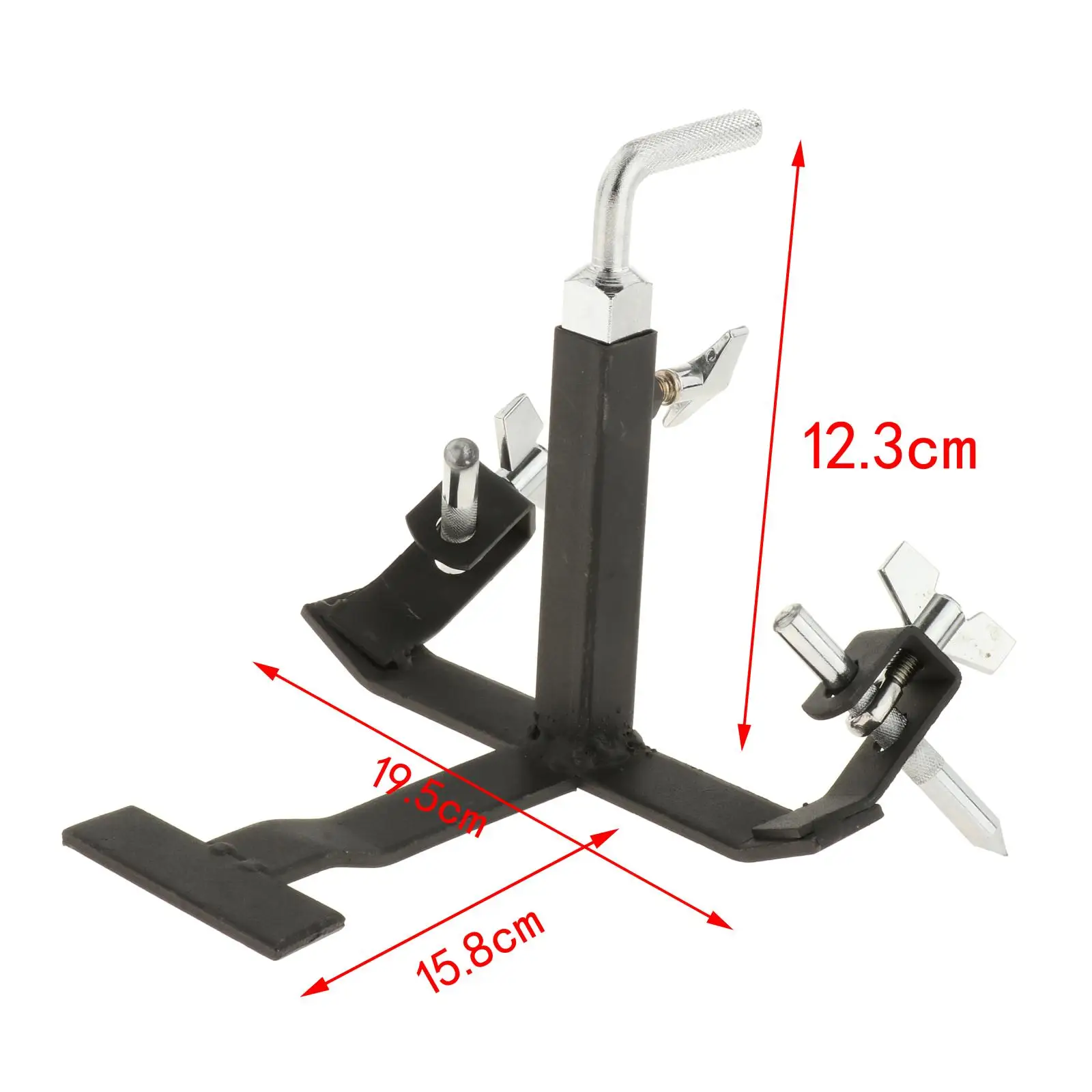 Drum Cymbal Stand Adjustable Pedals Cowbell Pedal Foot Bracket for Practice Room Drum Kit