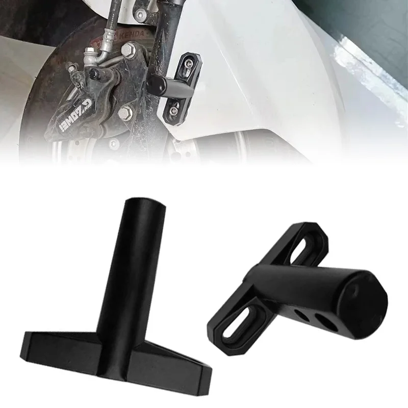 

2Pcs Motorcycle Electric Vehicle Mount Bracket Spotlight Bracket T-Shaped Front Mudguard Frame Support Holder Extende Lamp Stand