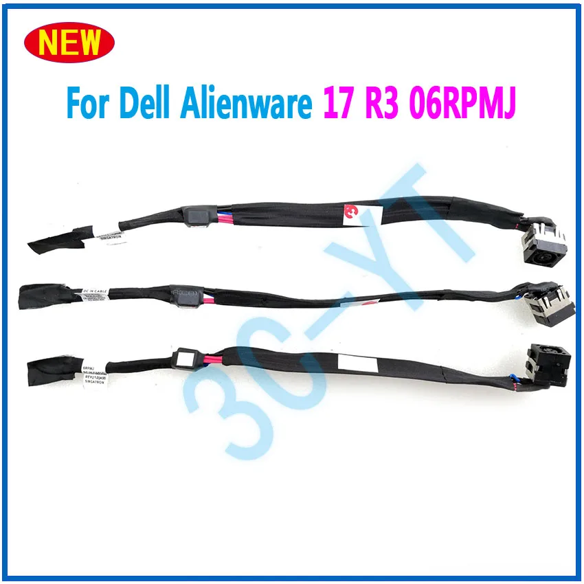 1-10Pcs New Laptop DC Power Jack Cable For DELL Alienware 17 R3  06RPMJ