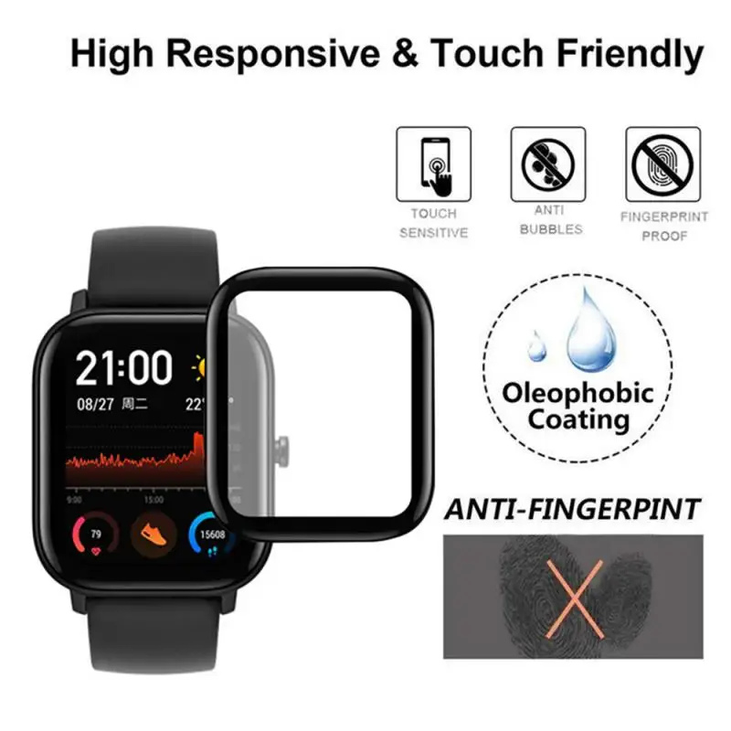 1PCS/2PCS/5PCS 3D Tempered Glass Watch For Amazfit GTS Screen Protector Protection Film For xiaomi huami Amazfit GTS Smart Watch