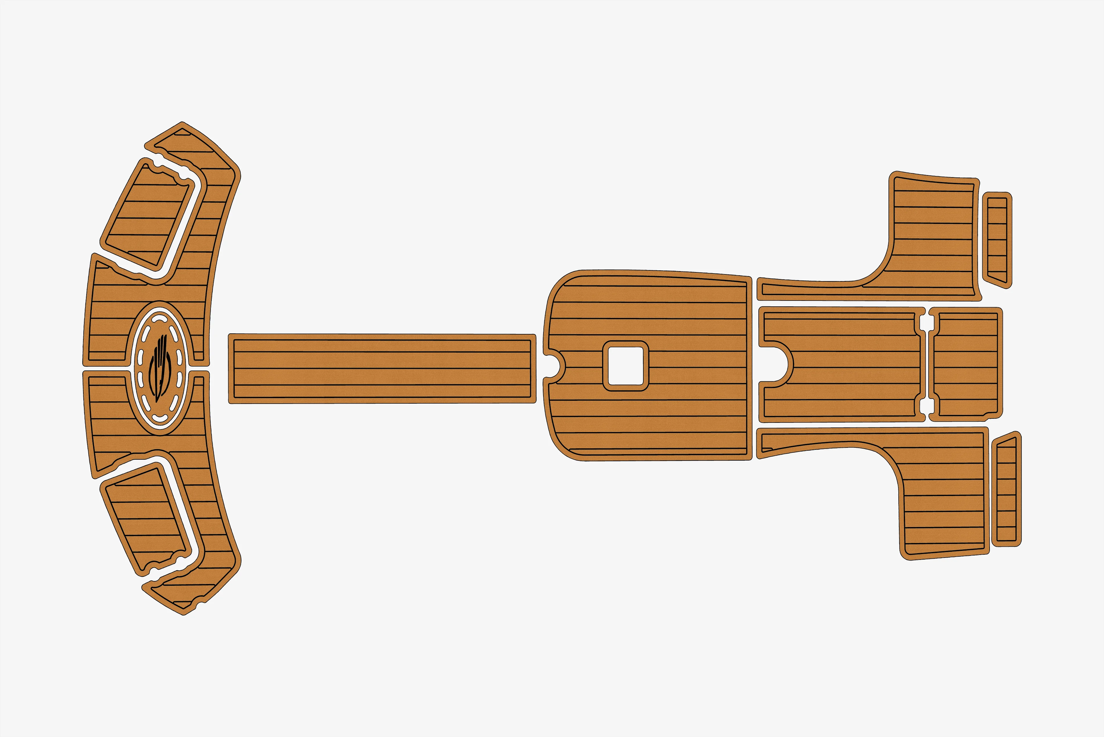 

Противоскользящая самоклеящаяся накладка из тикового дерева из ЭВА, 6 мм, накладка для лодки для часов 2005-2008 годов 255 SSI, кабина яхты, прочный морской пол