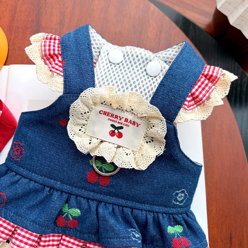 Vestido Sweet Cherry para perras y gatas – Ropa verano para Chihuahua y Bichón - imagen 4