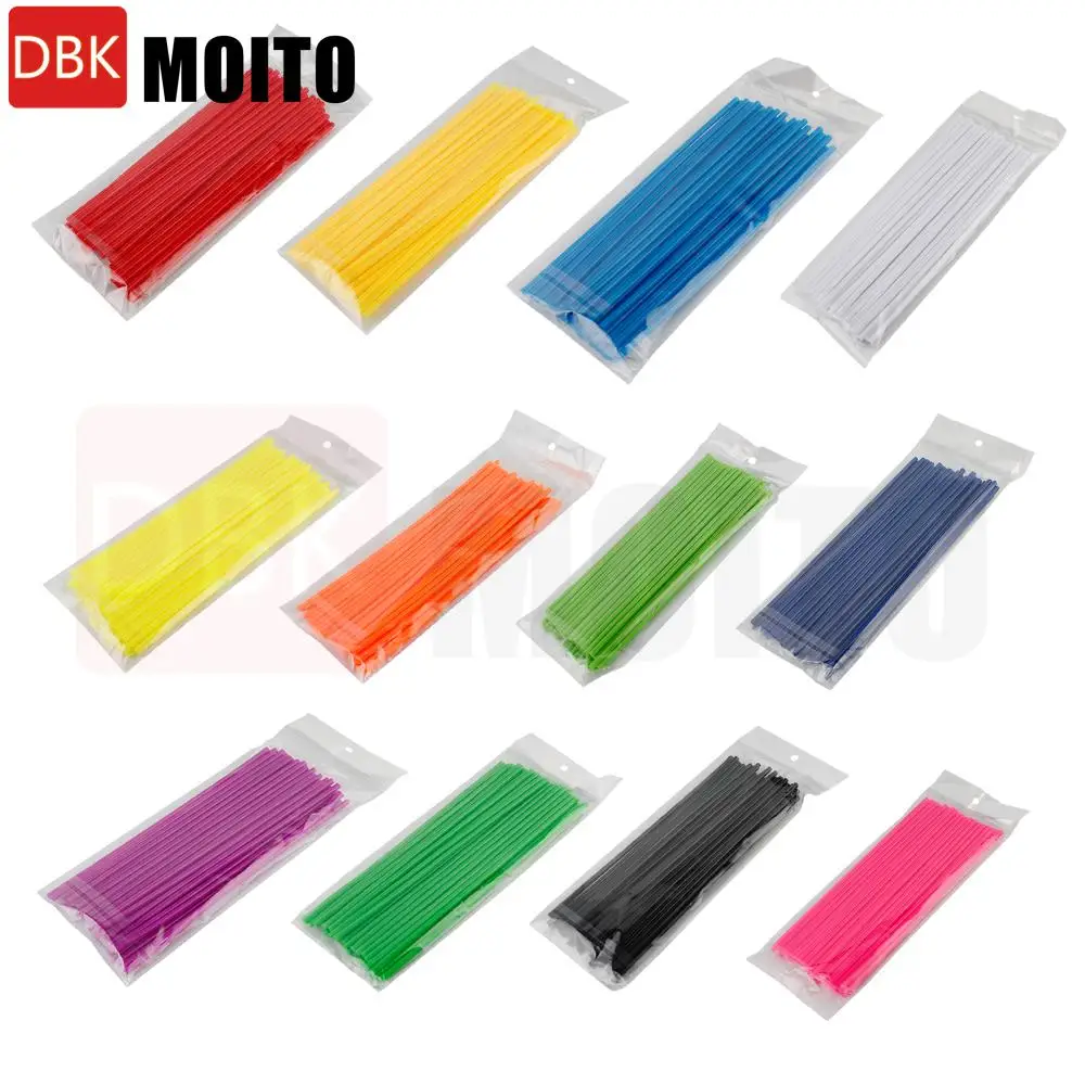 For Motocross Bicycle Bike Spoke Skins Spoke Covers 12 Colors 24CM  Trim Wrap Cover Decoration Protector Pipe