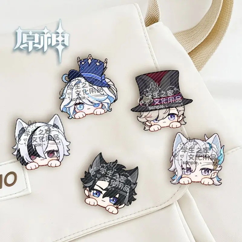 

Anime Genshin Impact Furina Lyney Neuvillette Wriothesley Cosplay Badge Pendant Brooch Ambitus Advance Sale