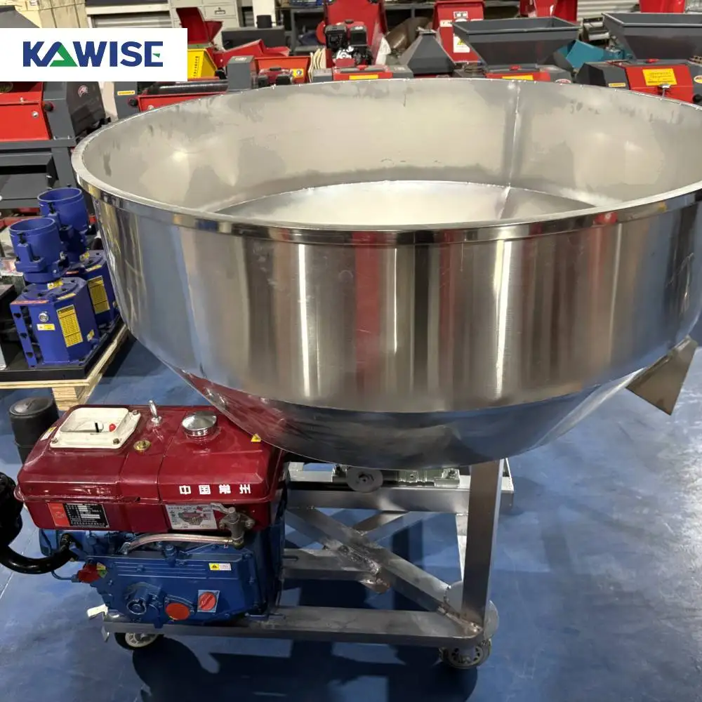 AIROW Durable Diesel Stainless Steel Feed Mixer for Reliable Grain and Feed Powder Blending in Rural and Farm Applications