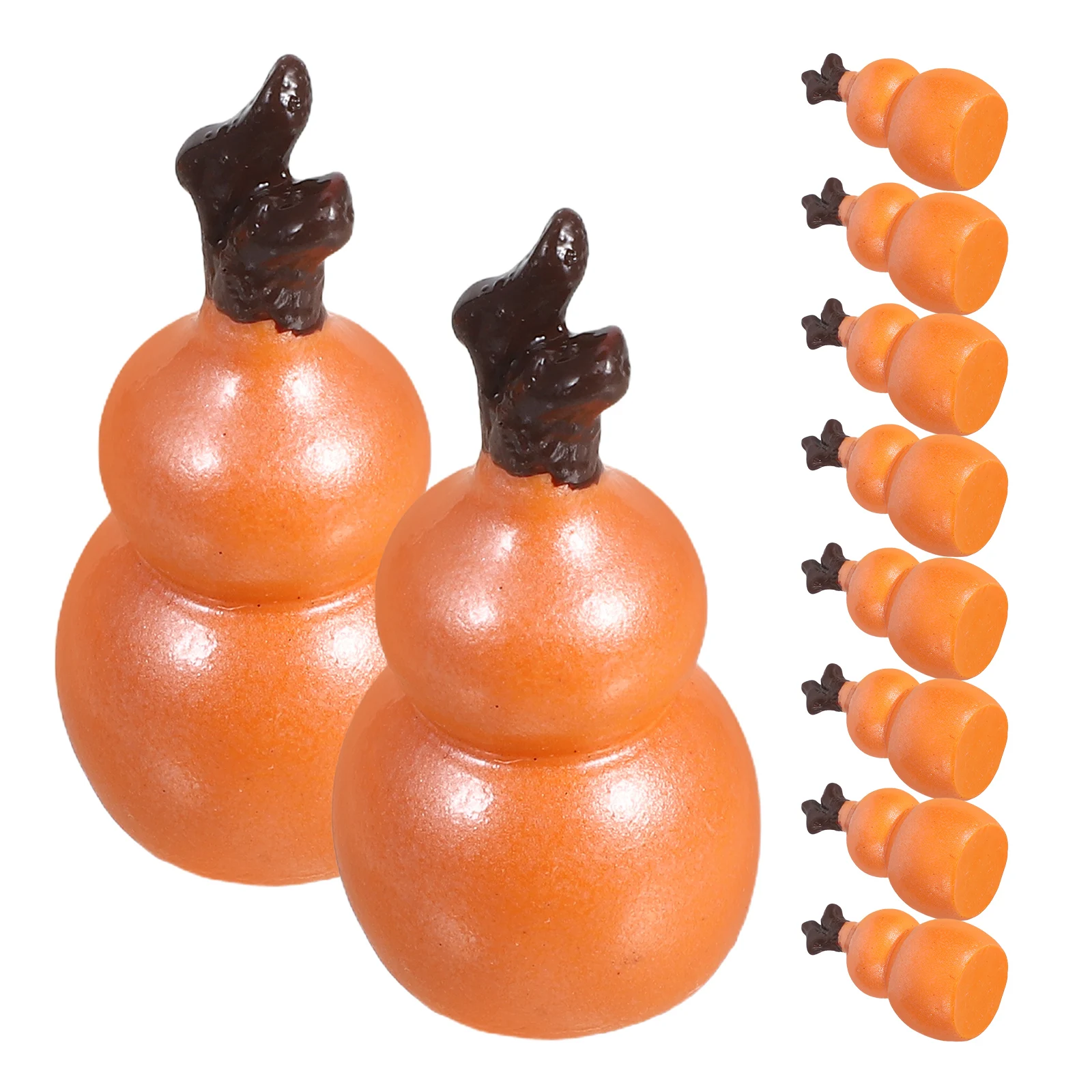 

10 Pcs Gourd Resin Decorations Vintage Crafts Retro Statue Home Accessories Table nament DIY Resin Gourd Craft