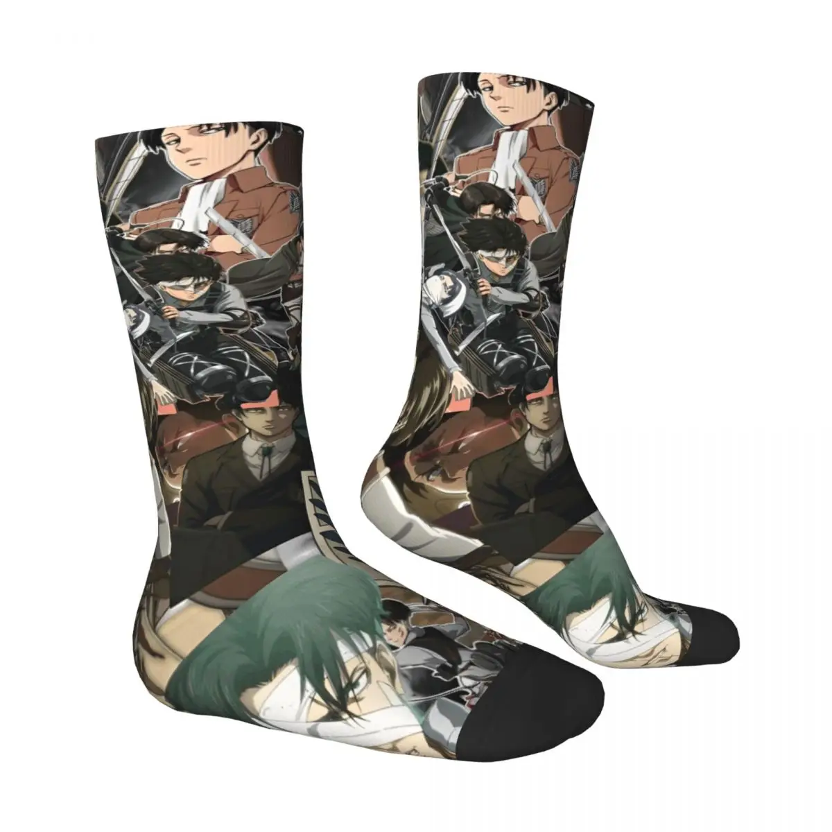Anime Attack On Titan Socken Japanische Comic Gothic Strümpfe Unisex Männer Outdoor Sportsocken Frühling Grafik Antibakterielle Socken