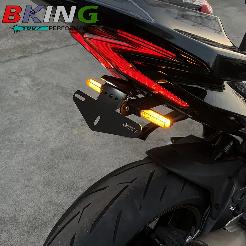 

Для VOGE RR660S RR 660 S 660S 660RR 2025-2026 мотоциклетный держатель номерного знака с ЧПУ, кронштейн для заднего хвоста, аккуратное крыло, комплект для устранения