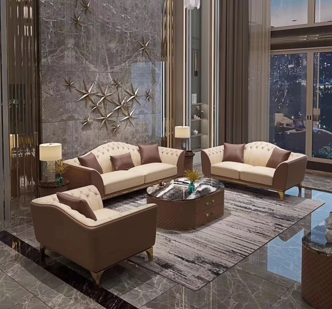 di-Italy Visionnaire Oltremare Funda 3 Seater Upholstered Lounge Sofa&