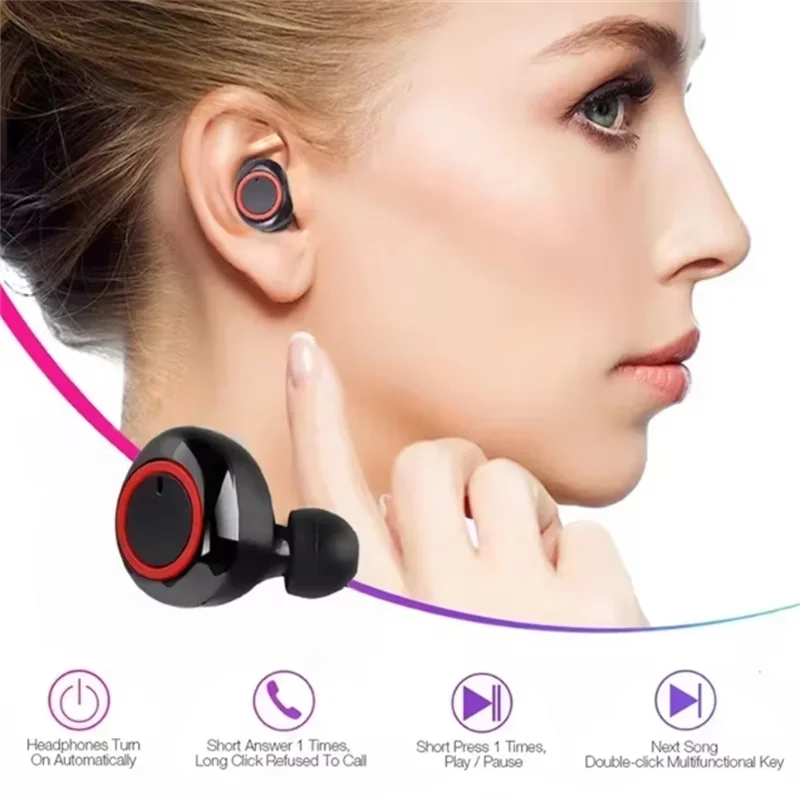 Y50 TWS wireless headphones sport earphones bluetooth Gaming Headset Microphone Phone Wireless Earbuds For xiaomi lenovo