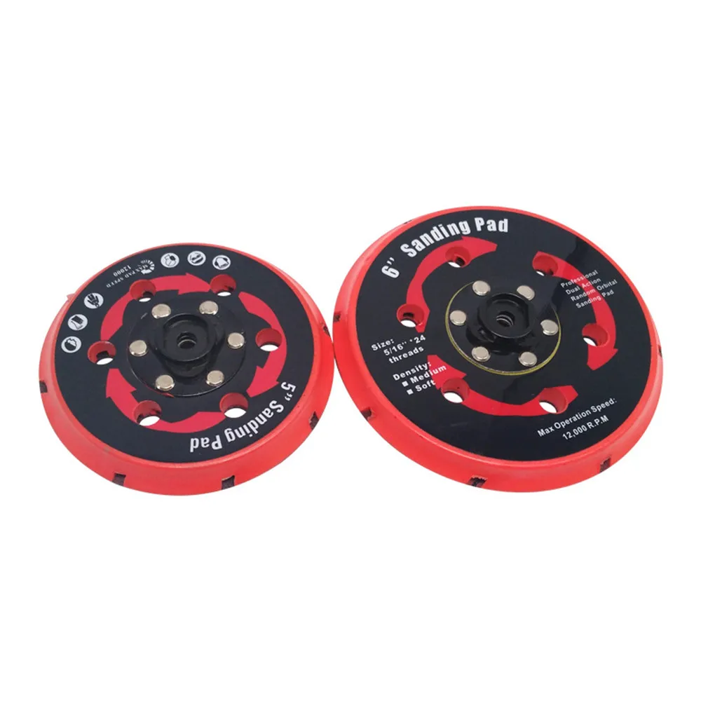 Sanding PadBacking Plate for Dual Action Polisher DA Polisher Backing Plate Back Holder 5 inch 125mm 6 Inch 150mm Pad