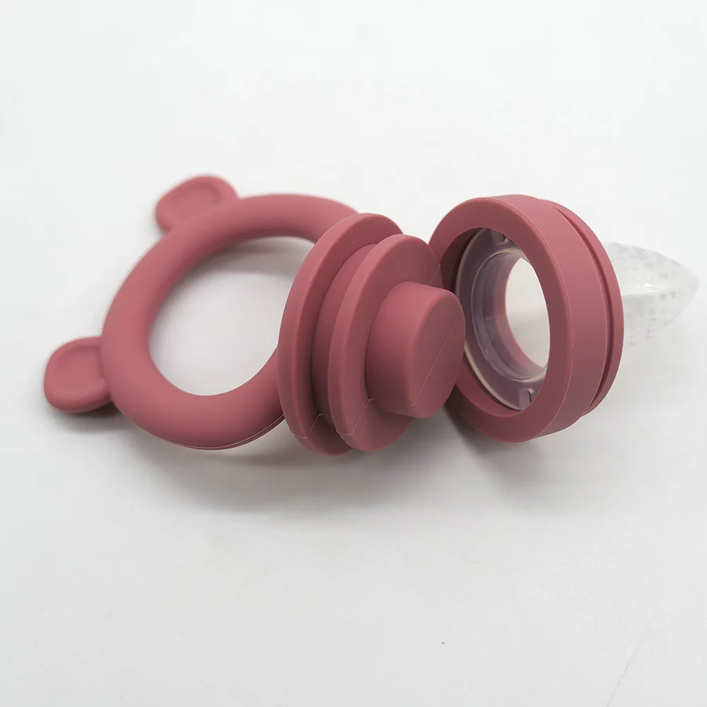 Baby Food Processor Teether Pacifier, Anti-Thumb-Sucking Molar Soothing Toy for Teething Discomfort & Mood Relief - Image 3