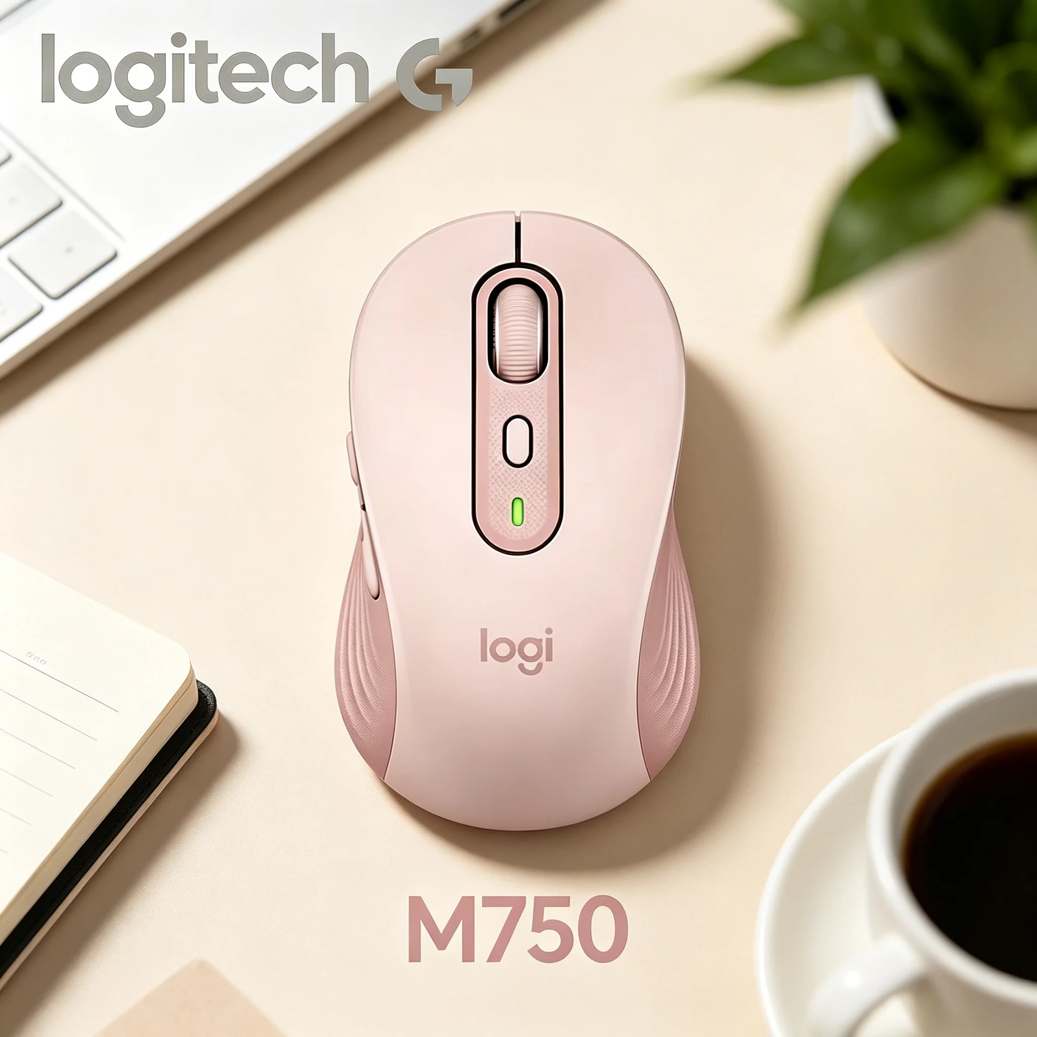 Logitech M750 Wrist‑Friendly Ergonomic Wireless Mice Reduce Muscle Strain After Hours Of Office Computer Operation