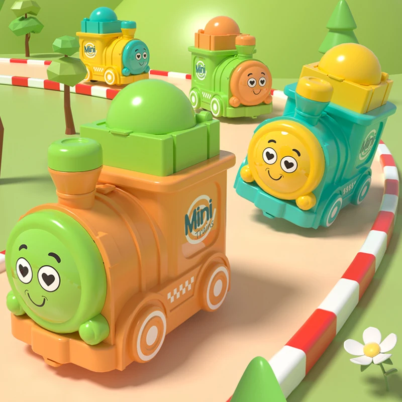 Baby Spielzeug Auto Mini Drücken und Gehen Fahrzeuge Cartoon Zug Spielzeug Montessori Lernspiel Trägheit Zurückziehen Autos Kindergarten Geschenk