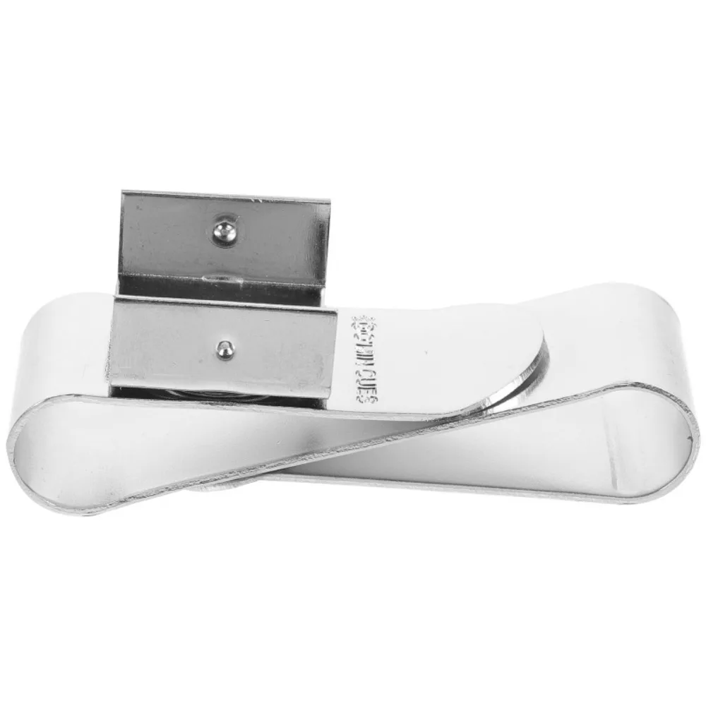 

S Shape Magnetic Chocolate Clip Magnetic Portable Pool Cue Chalk Holder Silver Professional Snooker Cue Chalk Clamp