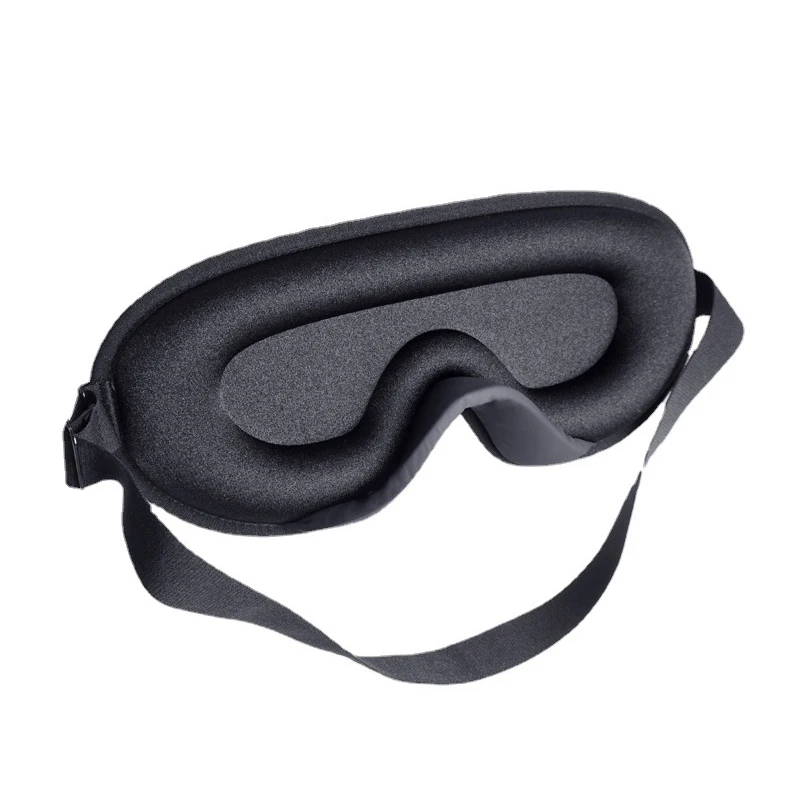 Black 3d Three-Dimensional Eye Mask For Sleeping Super Soft Breathable Blindfold Perfect Block Light For Sleeping Fatigue Relief