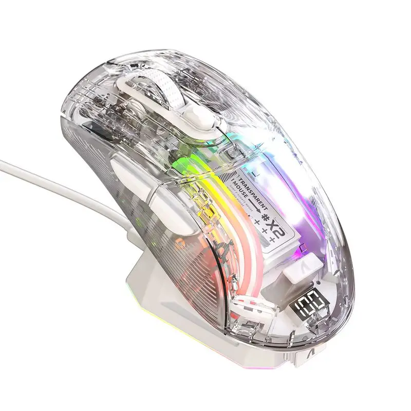 

Attack Shark Attack Shark X2 Rgb Three-Mode Wireless Mouse Lightweight Low Delay Response Fast E-Sports Game Bluetooth Mouse