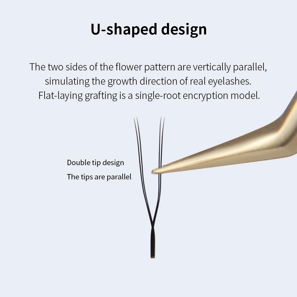 ขนตาปลอม GLAMLASH รูปทรงตัวยู YY 3DW รุ่น UYY UY U3DW U5DW ต่อขนตาแบบเส้นต่อเส้น ทำด้วยมือ