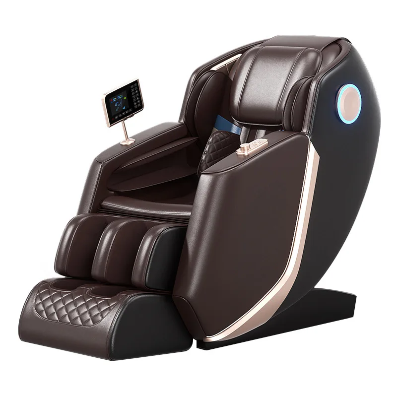 Modern Luxury Home Massage Chair Automatic 4D Sport Dual Track SL Smart Electric Crossover Bamboo