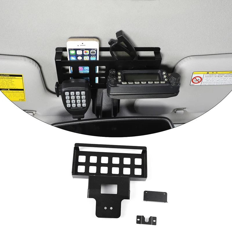 

For Toyota FJ Cruiser 2007-2021 Car rearview mirror multifunctional storage frame Aluminum alloy Auto Accessories