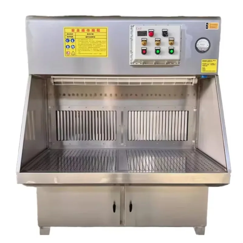 Explosion-proof Metal Polishing and Woodworking Under-suction Grinding Tables with CE Marking