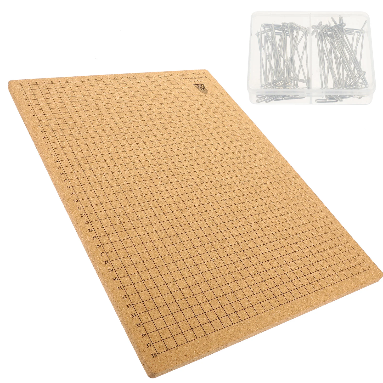 

Braided Fixing Plate Cork Board Macrame Boards Grid Rope Knotting Manual Air for Project Necklace Making Projects