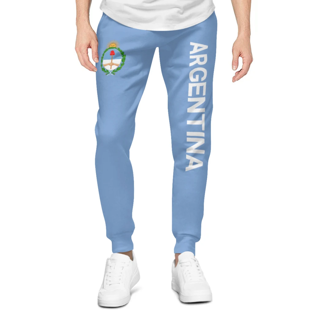 2025 Emblem of Argentina Flag Mens Sweatpants with Pockets Joggers for Men Sports Casual Sweat Pants With Drawstring