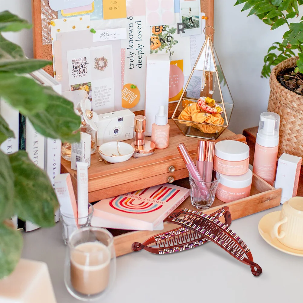 

6Pcs Fashionable Fish Hairpins Rhinestone Inlaid Accessories Durable Comfortable for All Seasons Styles Hairpins