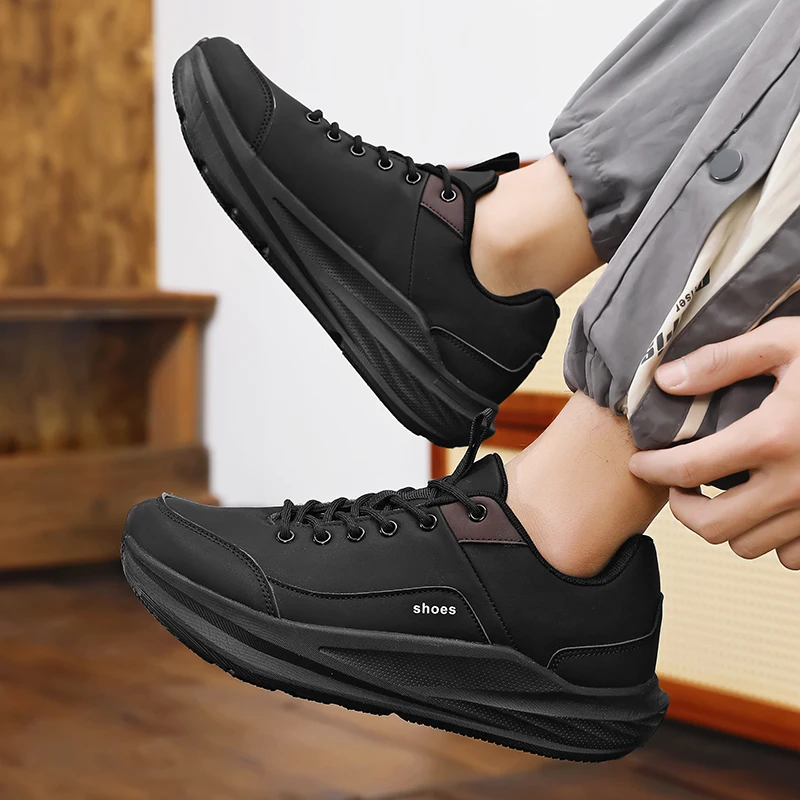الخريف الساخن بيع انتعاش أحذية رجالي عادية سباق أحذية رياضية مرنة ومستقرة التنقل اليومي أحذية المشي المألوف