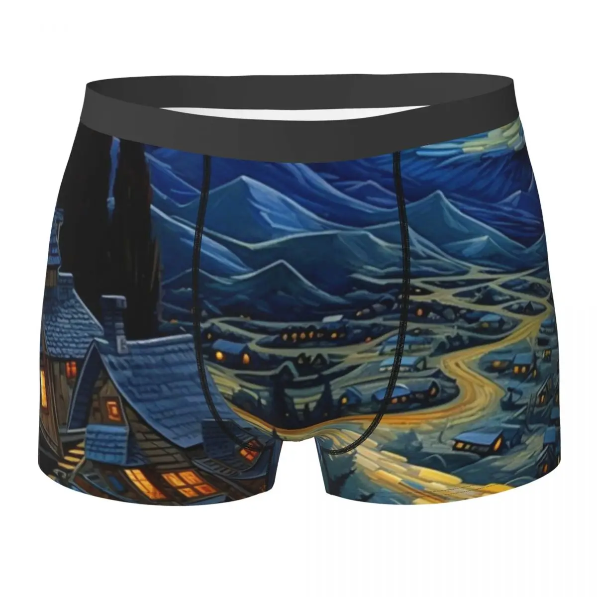 

Нижнее белье Van Gogh, таможенные шорты-боксеры в пасторальном стиле, мужские трусы высокого качества, эластичные боксеры, краткая идея подарка