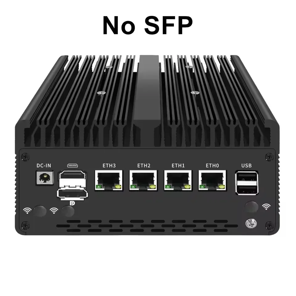 Topton Solid Firewall Mini PC Computer industriale Intel I7/i5 13620H/12450H 8505 4*2.5G NICS 2*10G/4*1G SFP 2*DDR5 NVMe