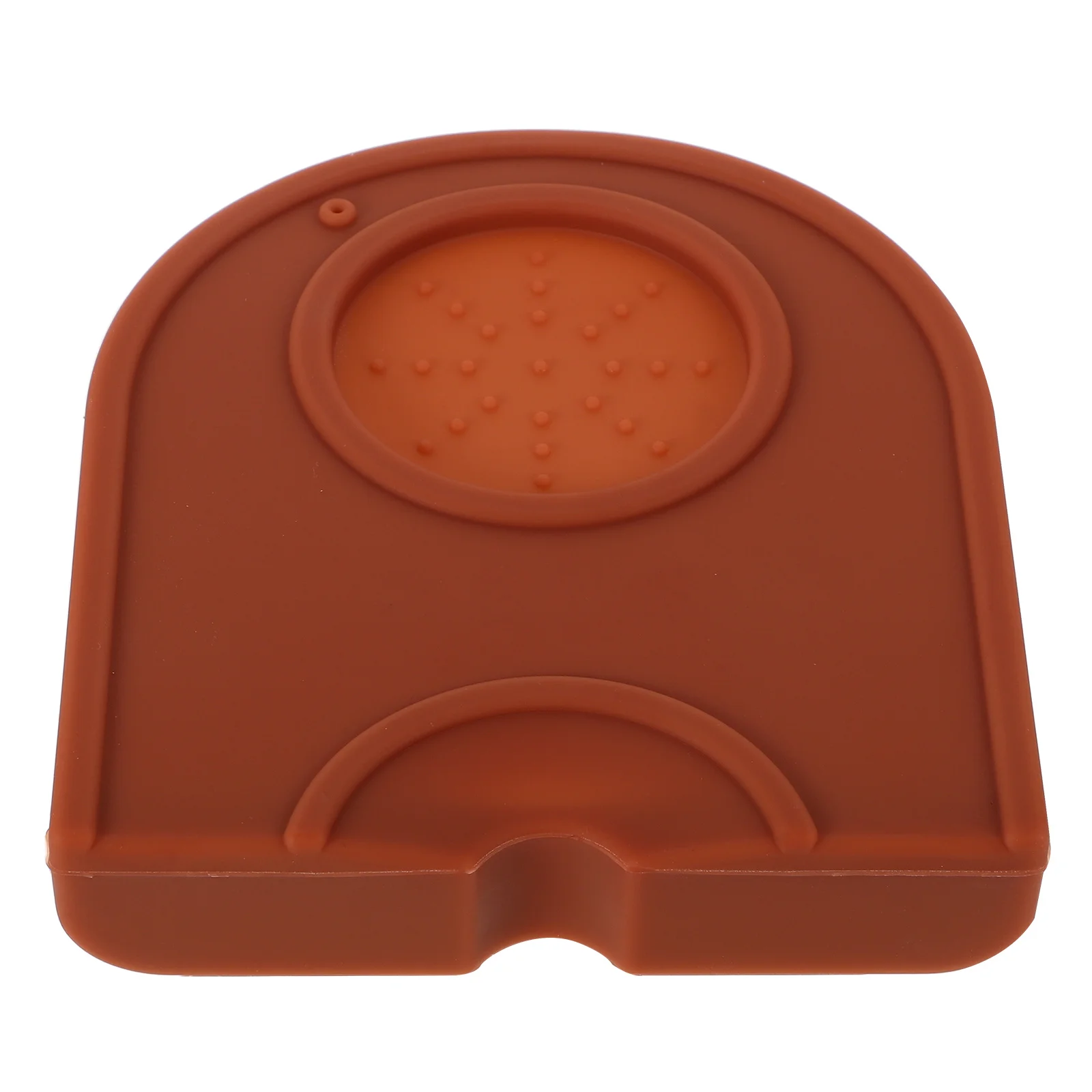 

s Pad Nonslip Food Grade Silicone Kitchen Accessories Small Size Brown Easy Clean Portable Coffee Making