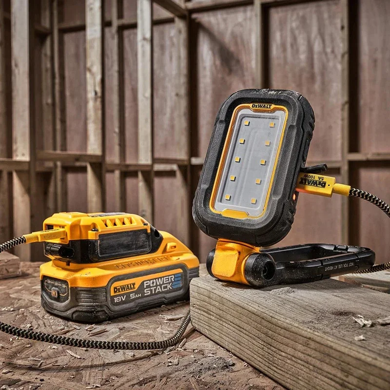 DEWALT DCL182 LED Work Light with Magnetic Base USB-C Recharge 1000 Lumens 3-grade Adjustment IP54 Dust & Waterproof Task Light