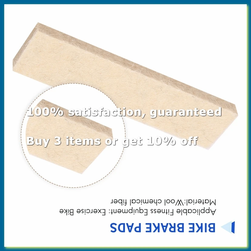 Exercise Bike Brake Pads Wool Felt Resistance Drag Pad for Bike Brake Pads Replacement Part-DTB1