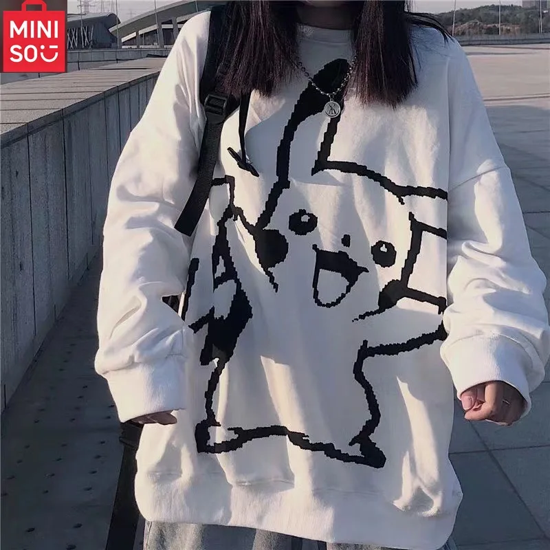 MINISO เสื้อทรงหลวมสไตล์เกาหลีอเนกประสงค์สไตล์ลำลองบางเบา