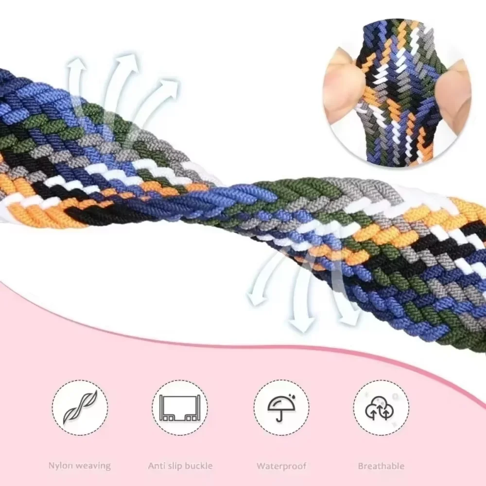 Nylon Loop Strap for Redmi Watch 5 4 Breathable Wristband Belt Replaceable Xiaomi Mi Band 8Pro 9Pro Bracelet Correa Accessories