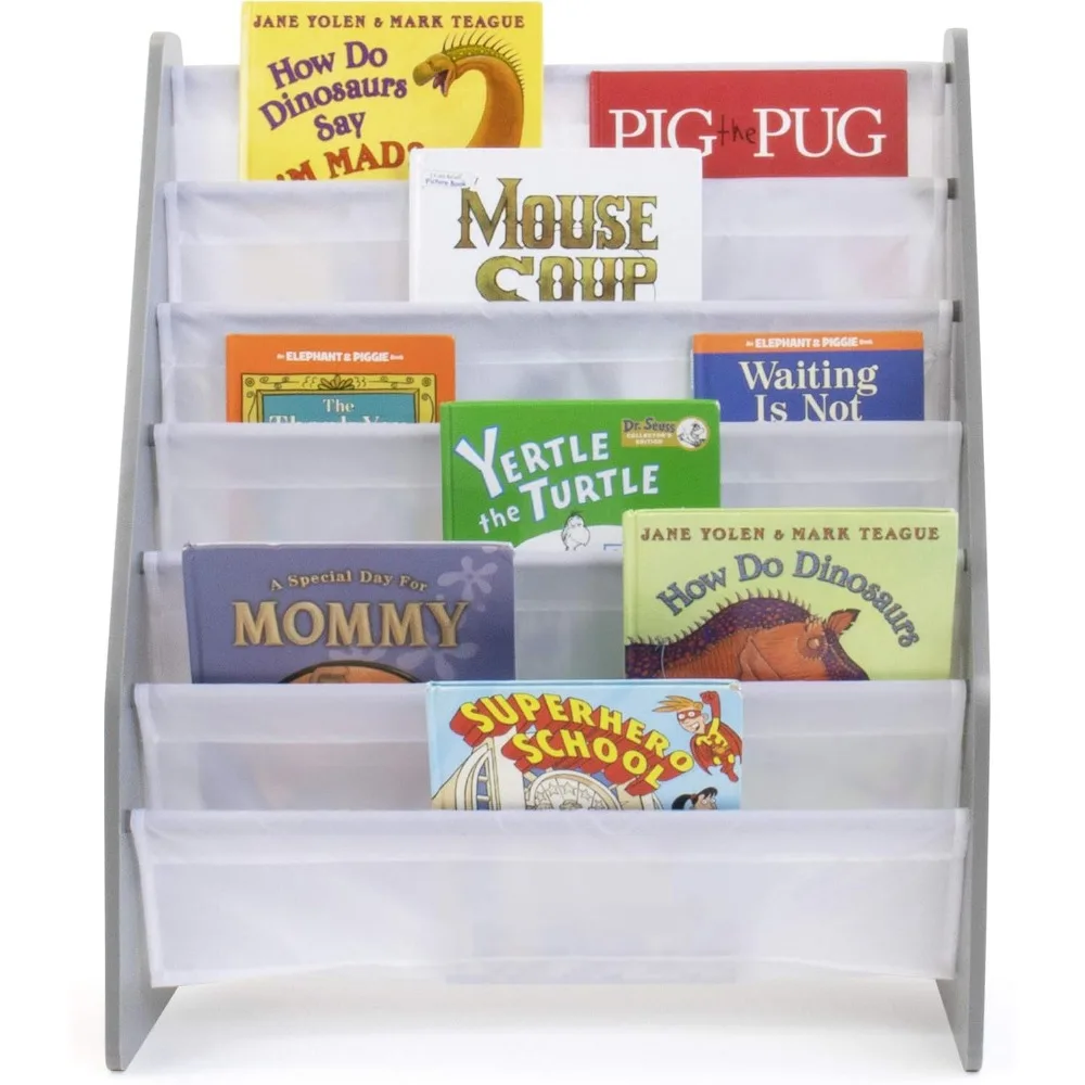 Estante Super Sized Infantil, Book Rack Organizer, 6 Camadas