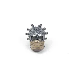 1PC EDC Paracord Beads 2022 New Design Retro Brass Copper Lanyard Pendants Knife Beads Parachute Cord Rope Bead Pendant