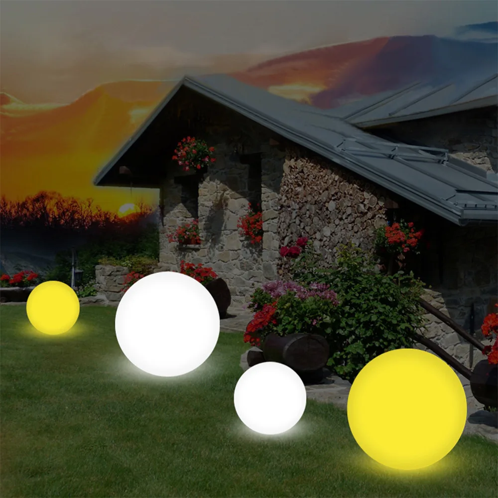 Waterproof LED Outdoor Garden Ball Light Christmas Party Wedding RGB Landscape Pathway Lawn Lamps 16 Color Changeable