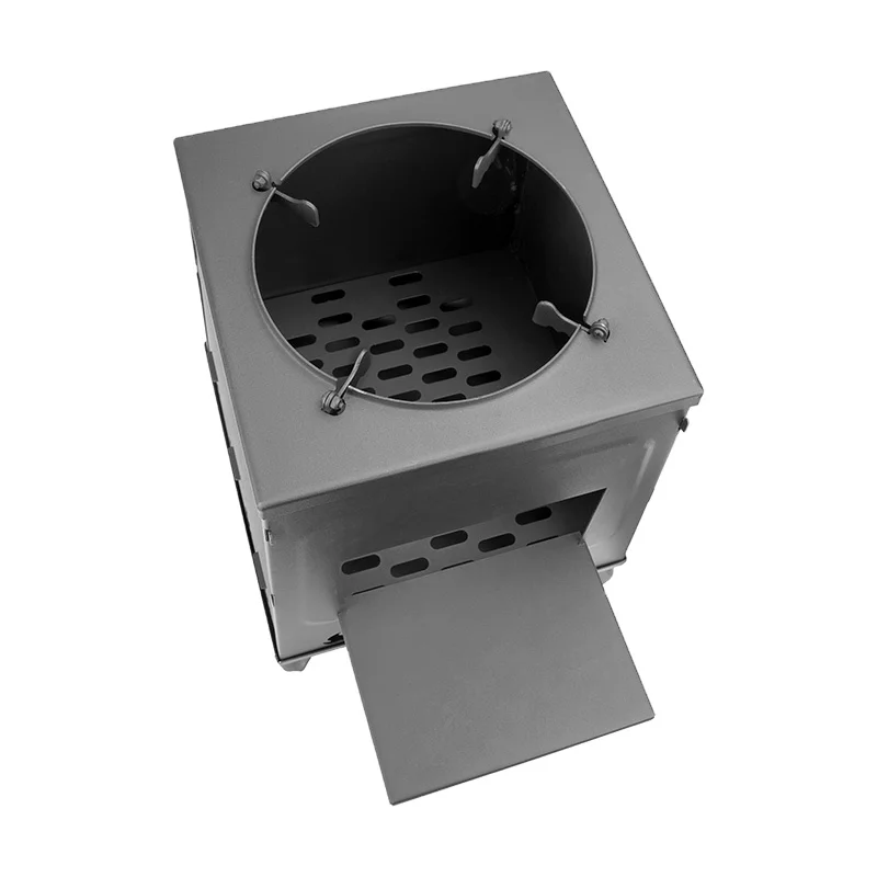 

SEAFLO Outdoor Survival Camping Folding Stainless Steel Burning Camping BBQ Grill Stove Campfire Folding Portable Cookout