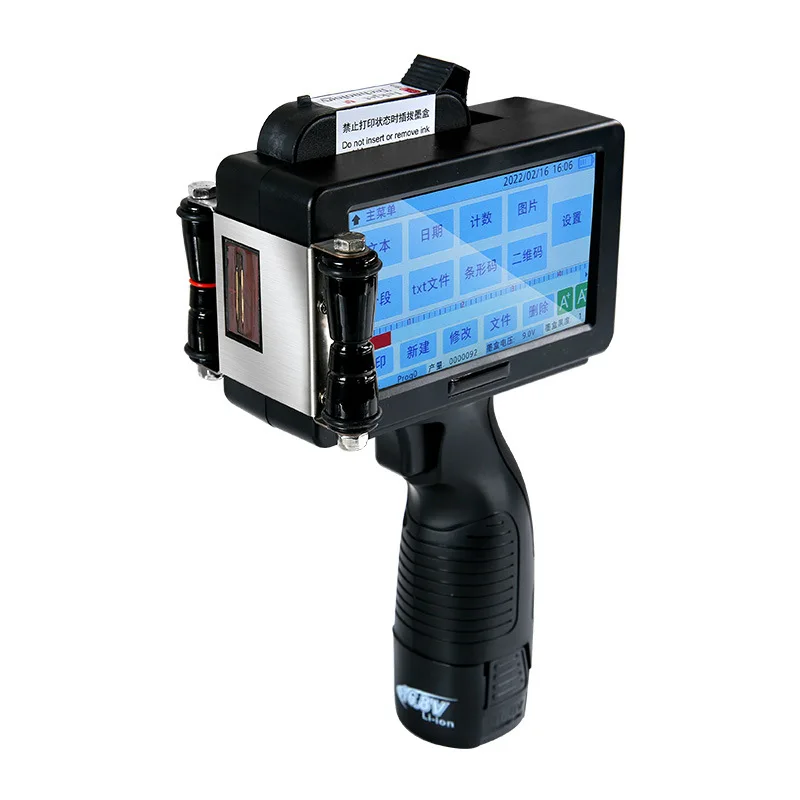 

Small handheld intelligent inkjet printer, print production date, print label, price code, digital, automatic manual laser