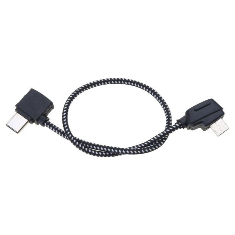 Micro USB to Type C Braided Cable for for Mavic 2 AIR Aerial Camera Wire Drop Shipping