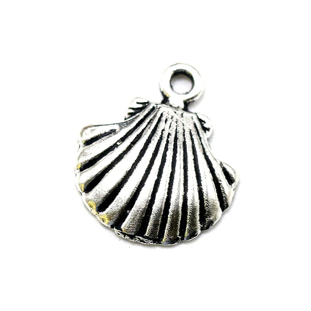 

50Pcs Seashell DIY Pendant Charms Alloy Jewelry Making Accessories Necklace Bracelet Anklet Craft Alloy Pendant Charm