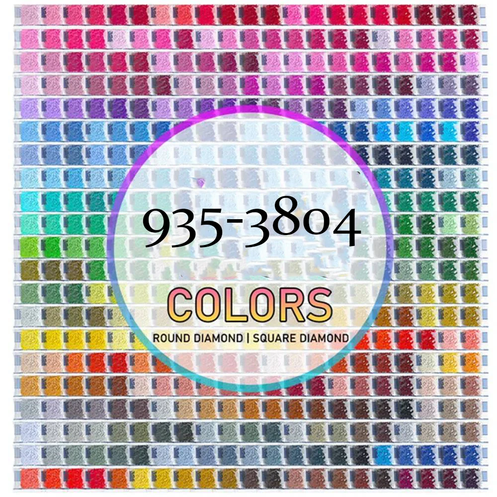 Cuentas de diamantes de imitación para pintura, cuentas de diamantes de imitación de 2000 a 935 colores, Gema de respaldo, accesorio de punto de