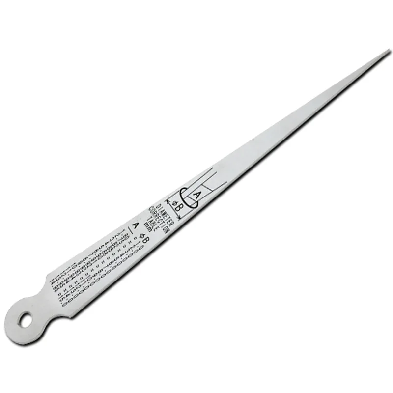 Shinwa Penguin Hole Ruler 1-15mm Clearance Ruler Inner Diameter Stainless Steel Feeler Gauge Conical Ruler Wedge Rule